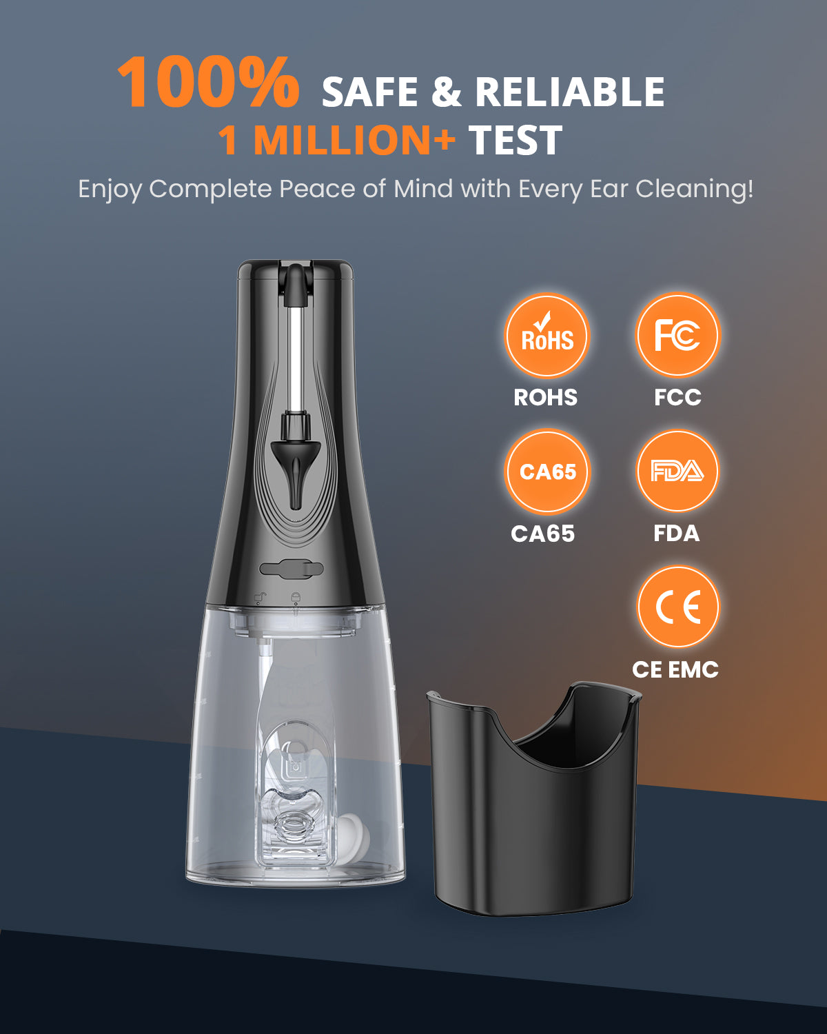 BANKKY Electric Ear Cleaner, 7 Picks, 16 Tips, 3 Modes, Water-Powered, for All