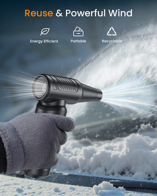 200,000 RPM Electric Compressed Air Duster, 3 Gear Adjustable, 9,000mAh, for Computer/Office/Home/Car