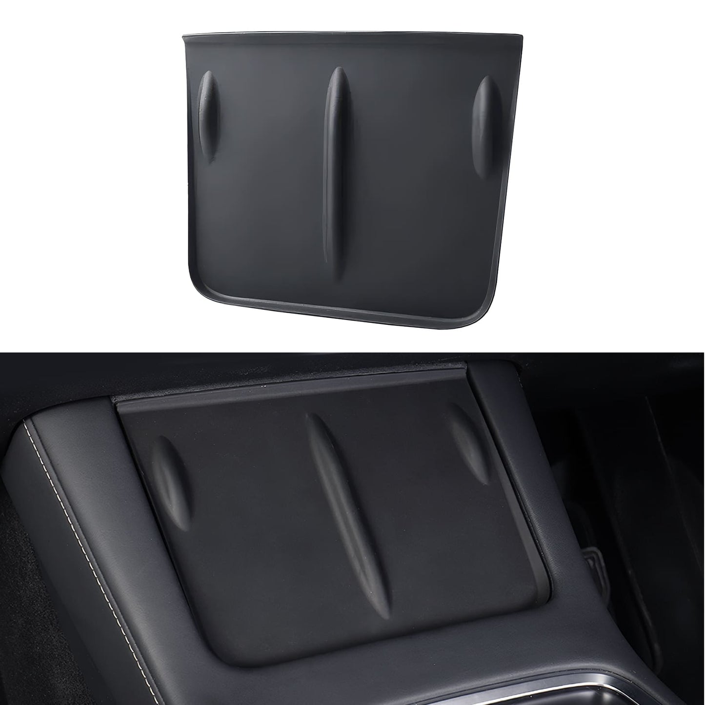 ANKKY Wireless Charger Mat for Tesla Model 3/Y 2016 - 2024, Center Console Anti-Slip Pad (Black)