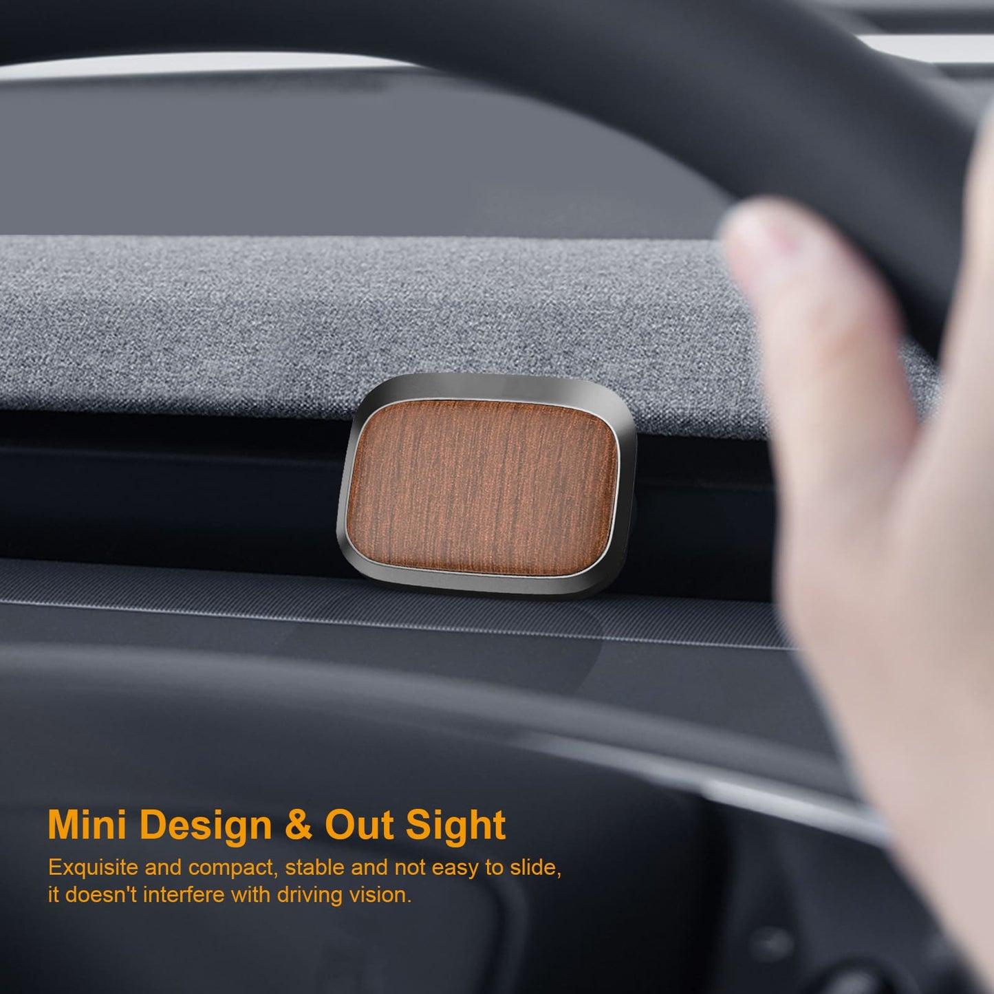 Tesla Model 3/Y Air Freshener Adapter, 3 Scents (Lemon/Sea/Cologne), Light Wood