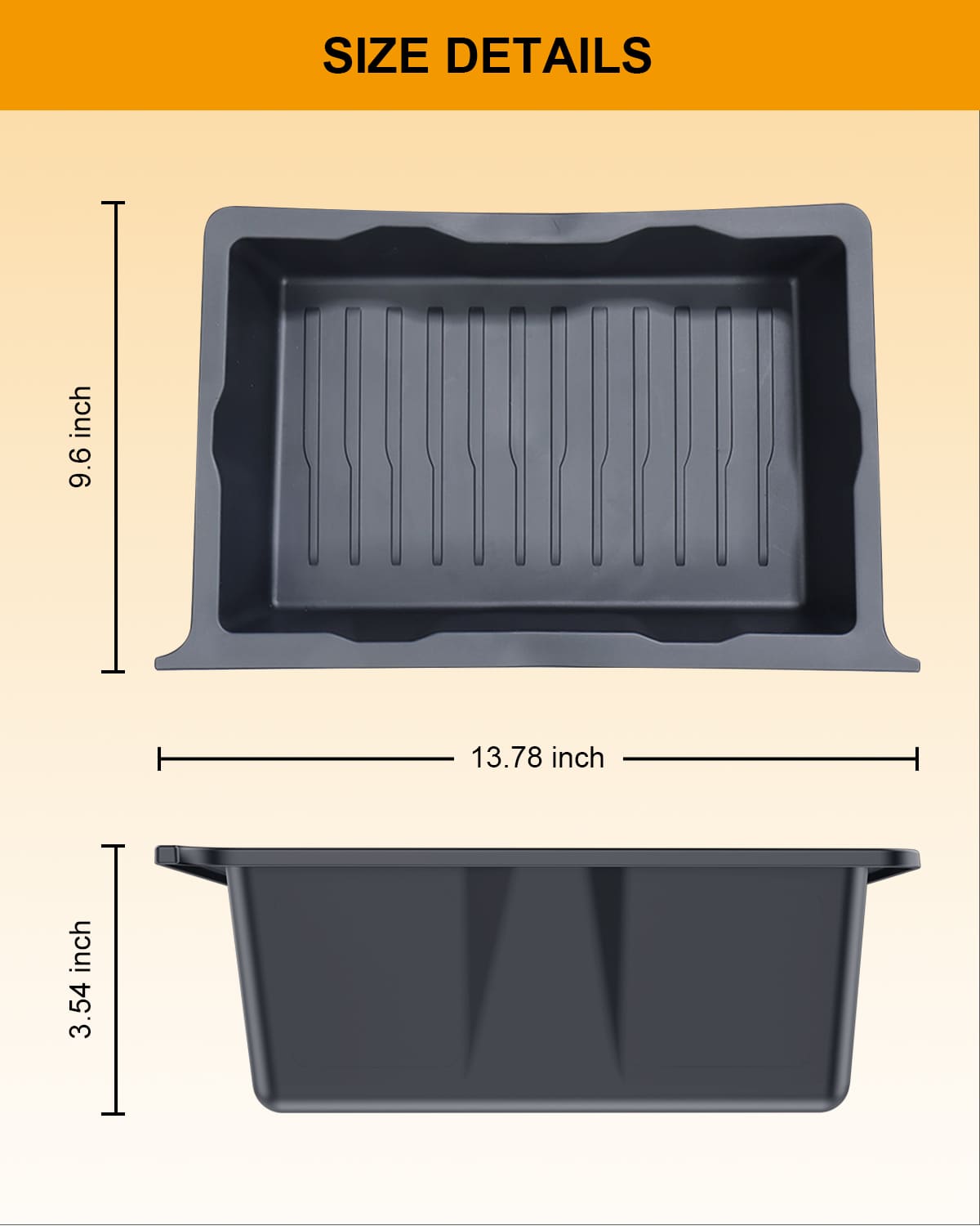 2PCS Tesla Model Y(2025-2020) Under Seat TPE Storage Box, Front/Back, Washable, Waterproof