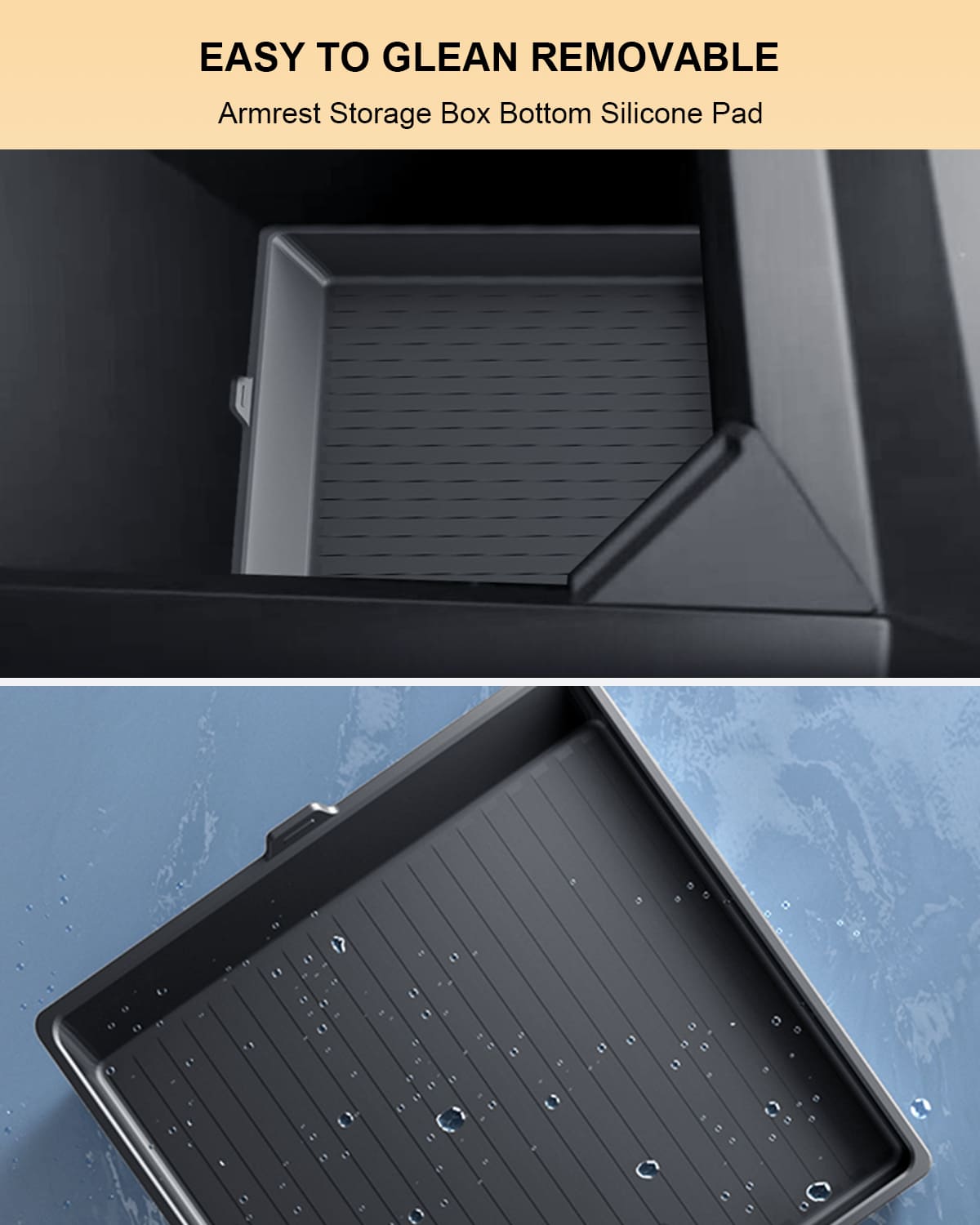 Cybertruck(2024) Console Tray, Lower, Armrest, Pad, Cup, Under Seat Box