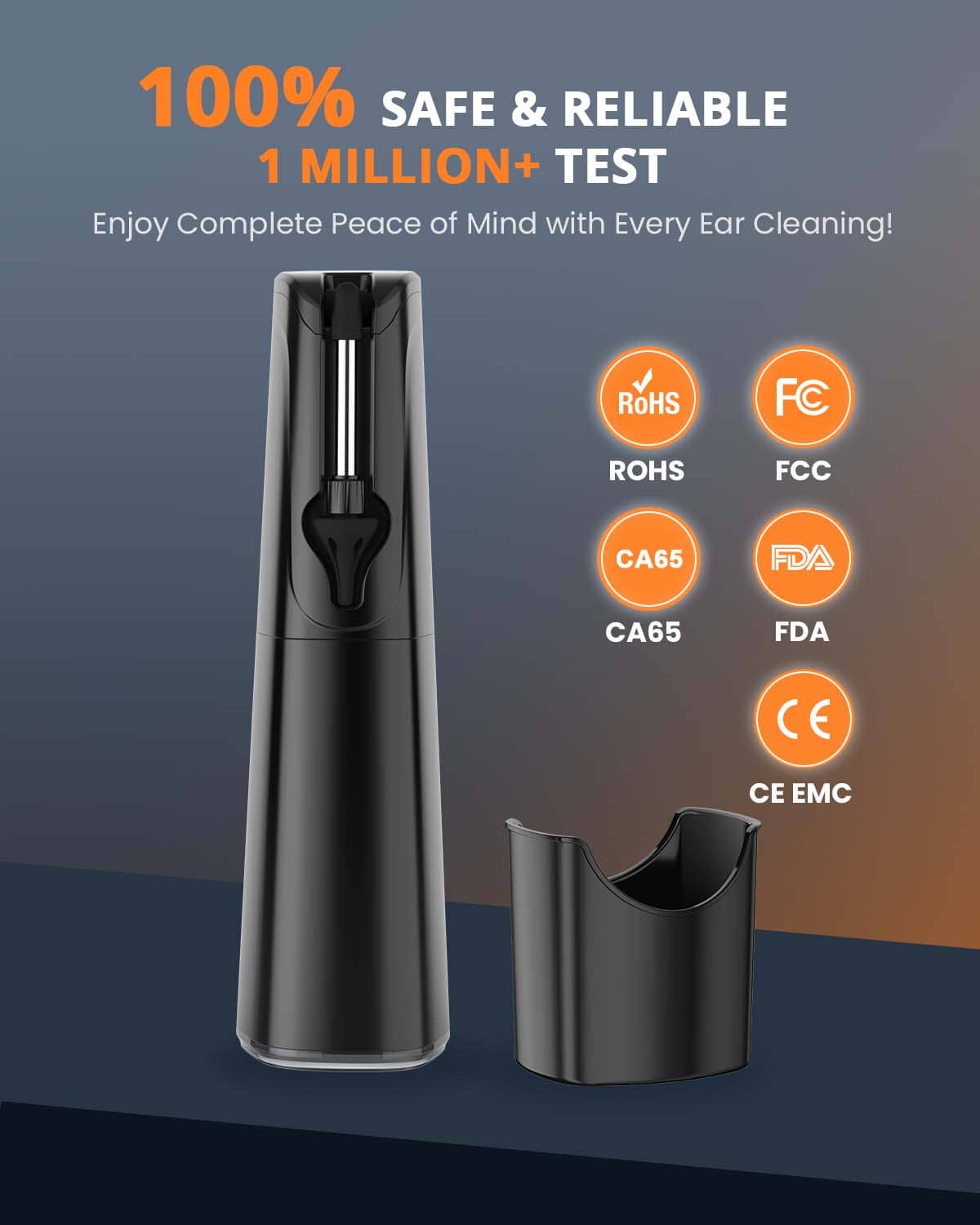 BANKKY Electric Ear Flush Kit, 7 Ear Picks, 16 Eartips, 3 Modes, Water-Powered, for Adults & Kids, Safe, Effective