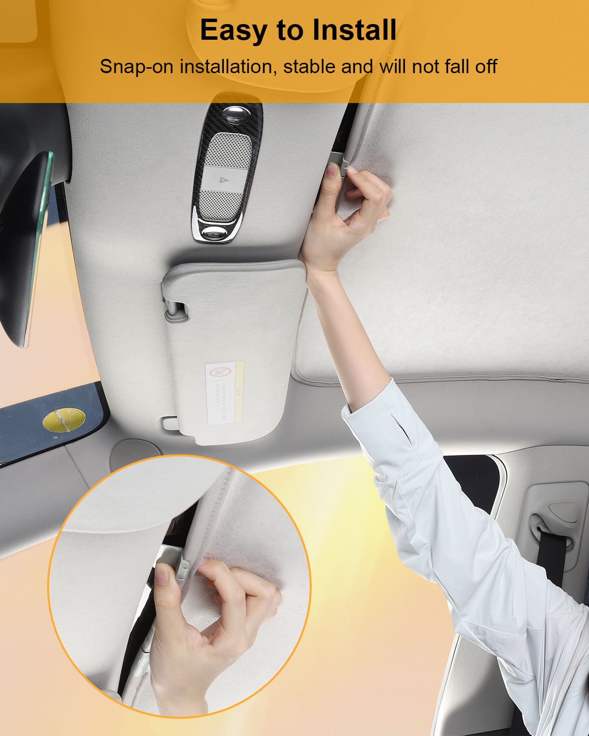 Tesla Model Y 2020-2023 2PCS Roof Sunshade, UV Glare Reflector