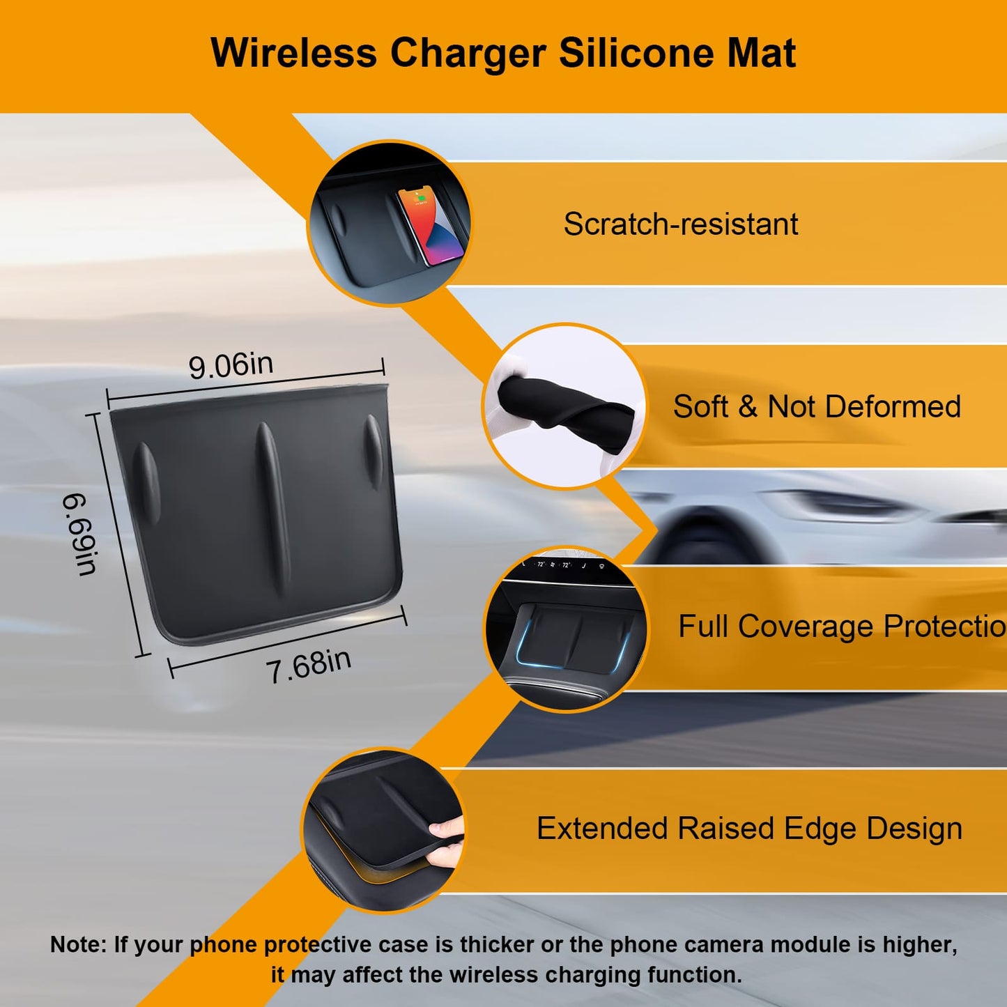Tesla Model Y 2020-2024 7PCS Console Kit: Armrest, Hidden Box, Cup, Under Seat, Wireless Charger