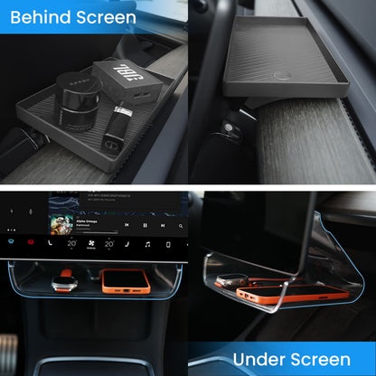 Tesla Model Y/3 Organizer Tray, Magnetic Box, Tissue Holder, Easy Install