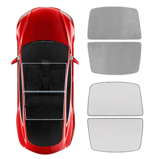 Tesla Model Y 2020-2023 2PCS Roof Sunshade, UV Glare Reflector